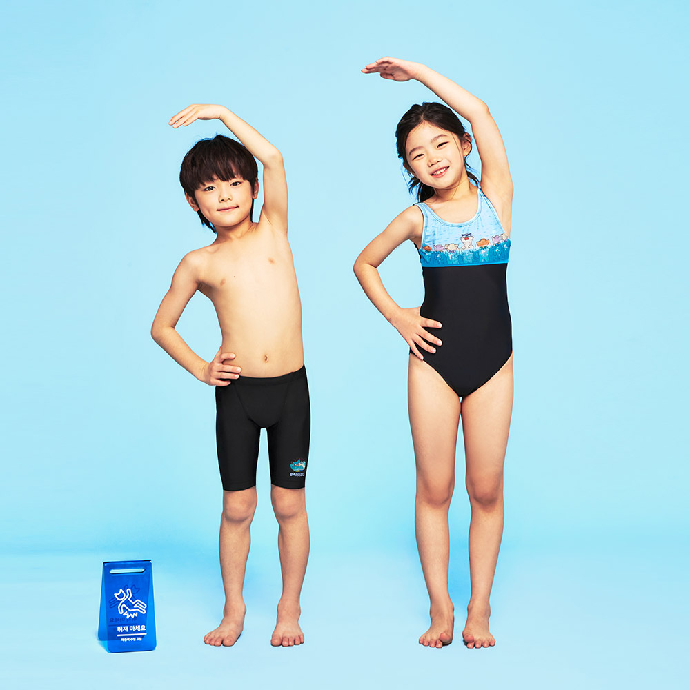 배럴 키즈 x 야옹이 수영 교실 콜라보 룩북 썸네일